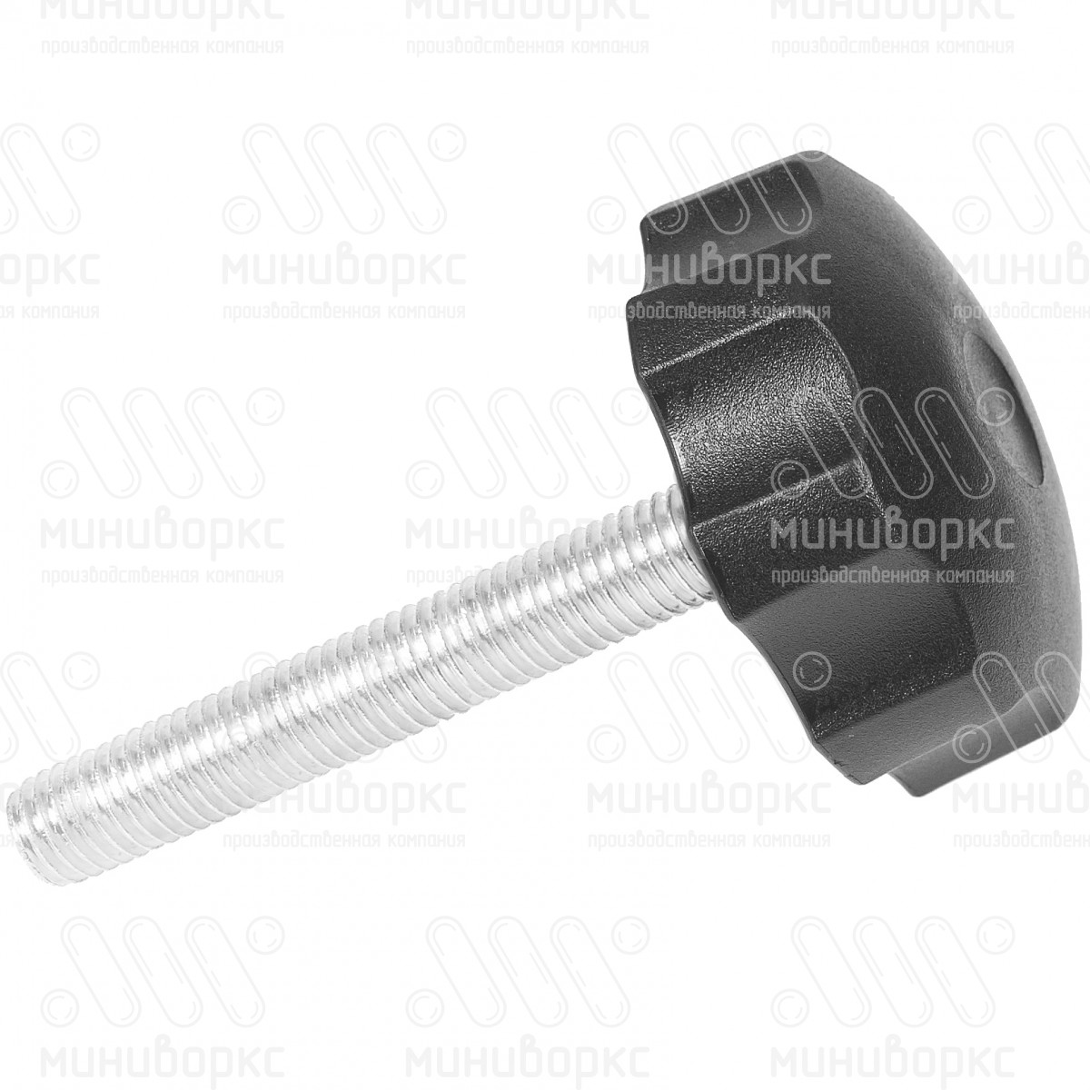 Фиксатор с болтом M12x80 Ø60, цвет черный – Ф60М12-80ЧН - 2